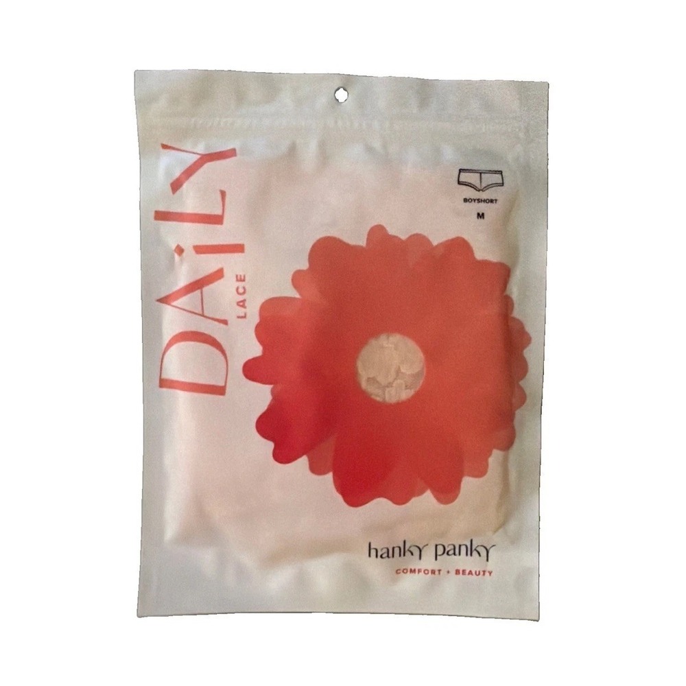 Hanky Panky Daily Lace Boyshort Vanilla Size M Medium NWT